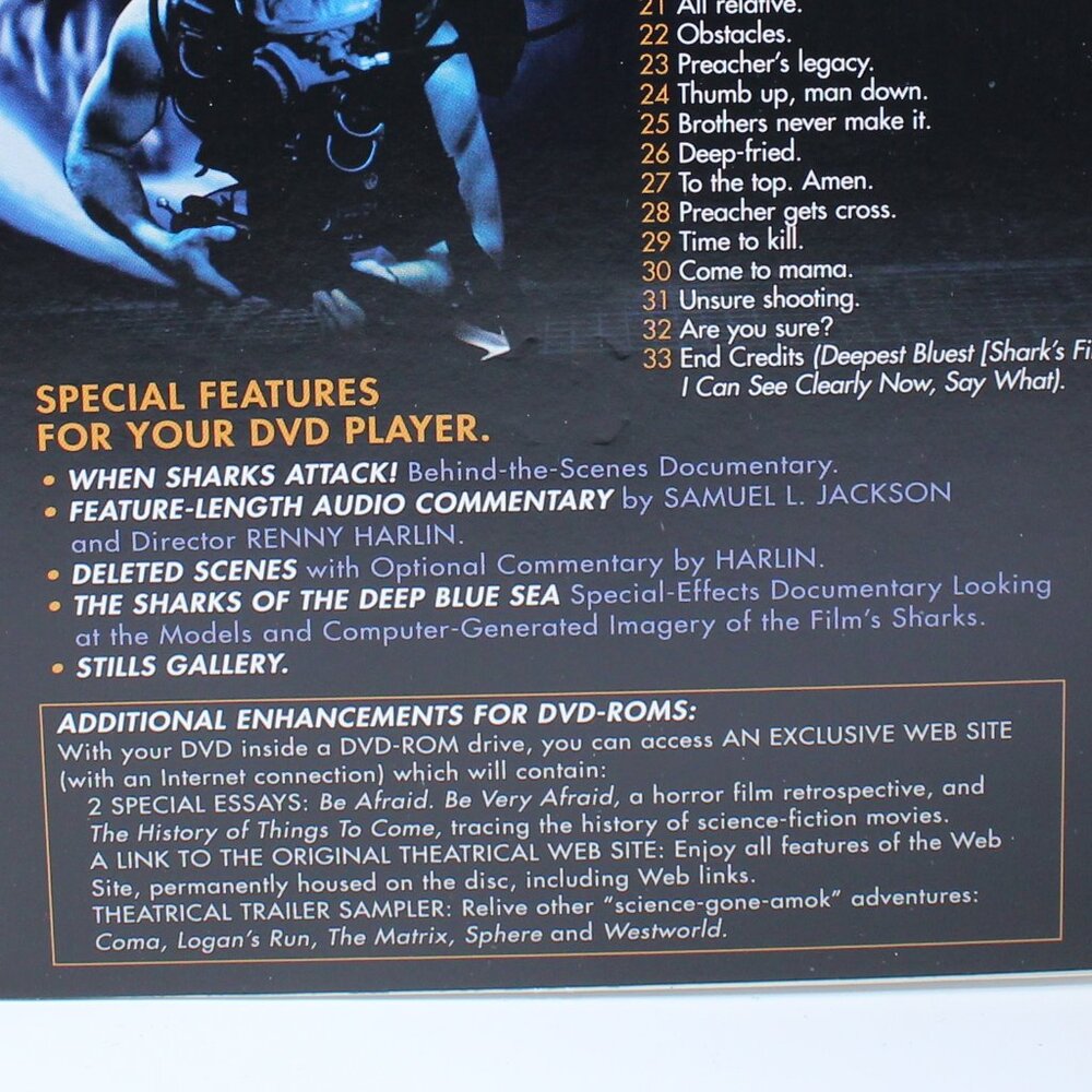 Deep Blue Sea Rated R Video On DVD - Picture 5 of 9